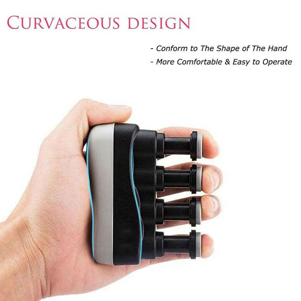 1pcs Hand-held Finger Trainer Strengthener Strength Training Home Fitness Equipment Piano Guitar Finger Exerciser Trainer Practise the dexterity and strength of the finger