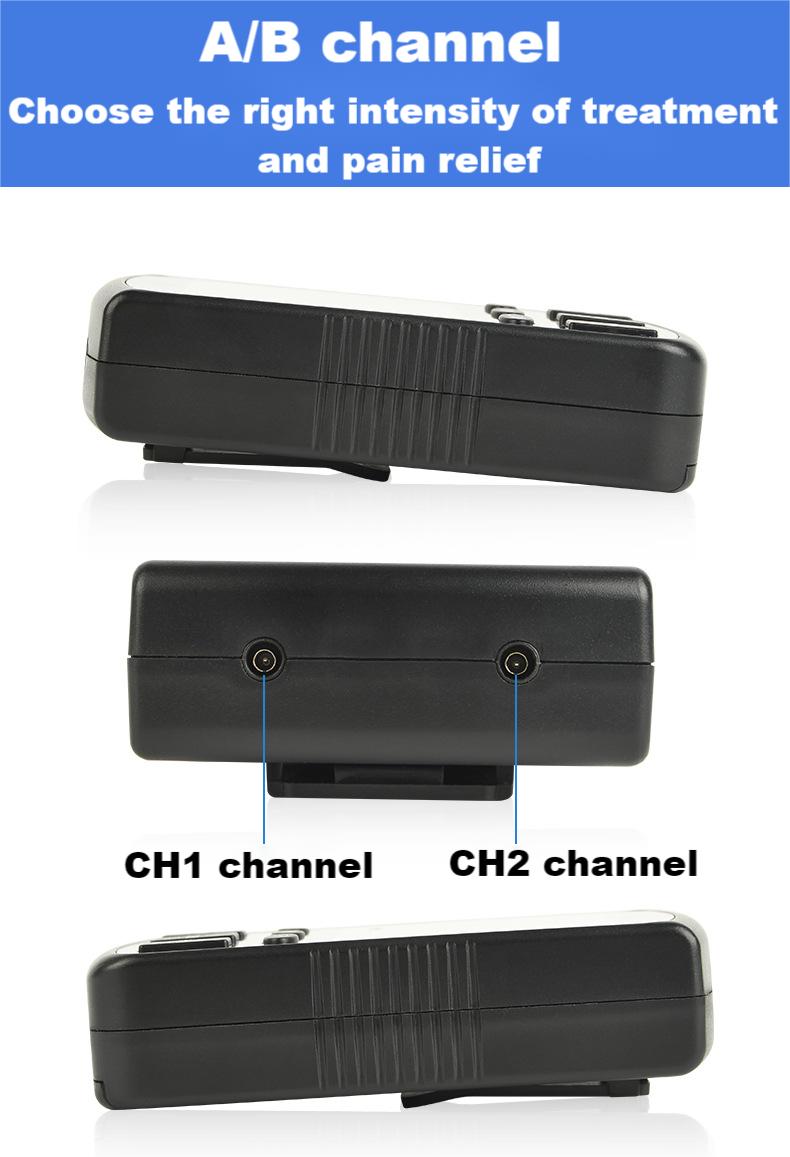 25 Modes 2 Output Electric EMS TENS MASS Machine Muscle Stimulator with Electrode Pads Health Care Prevent muscle atrophy