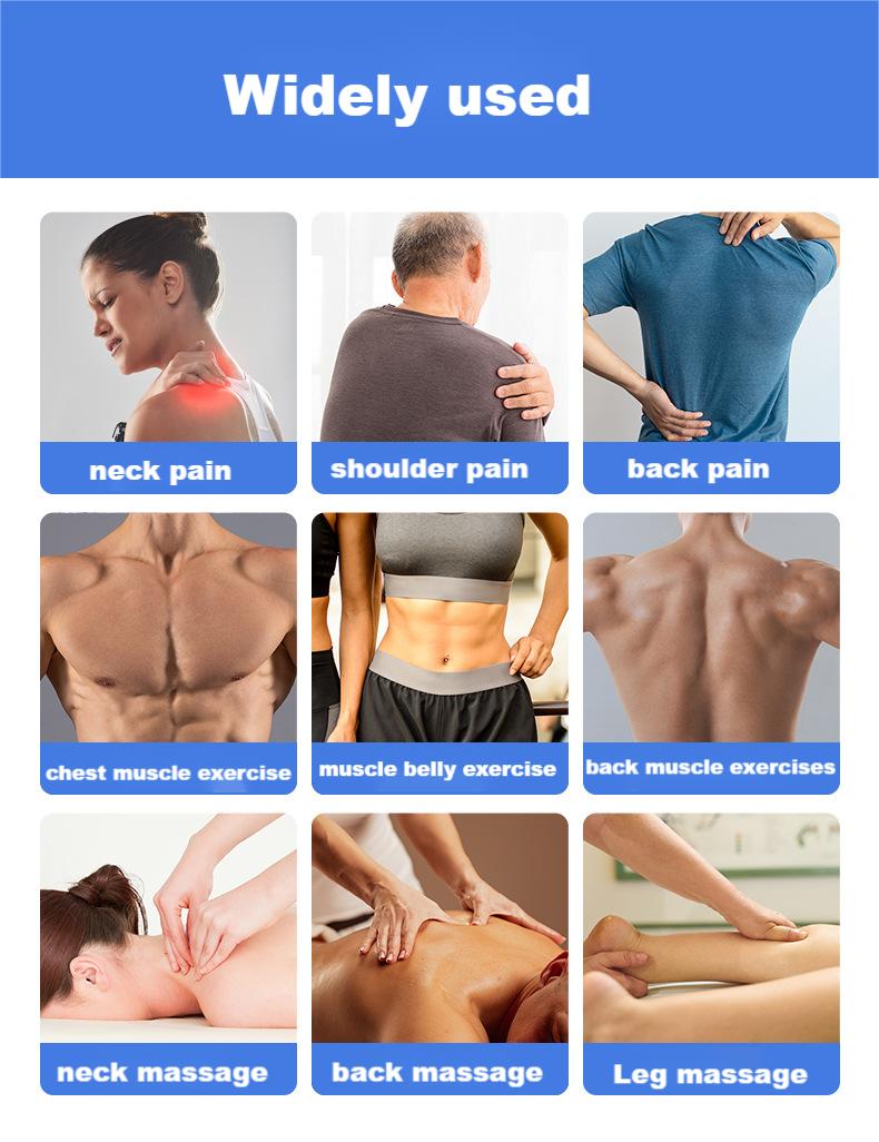 25 Modes 2 Output Electric EMS TENS MASS Machine Muscle Stimulator with Electrode Pads Health Care Prevent muscle atrophy