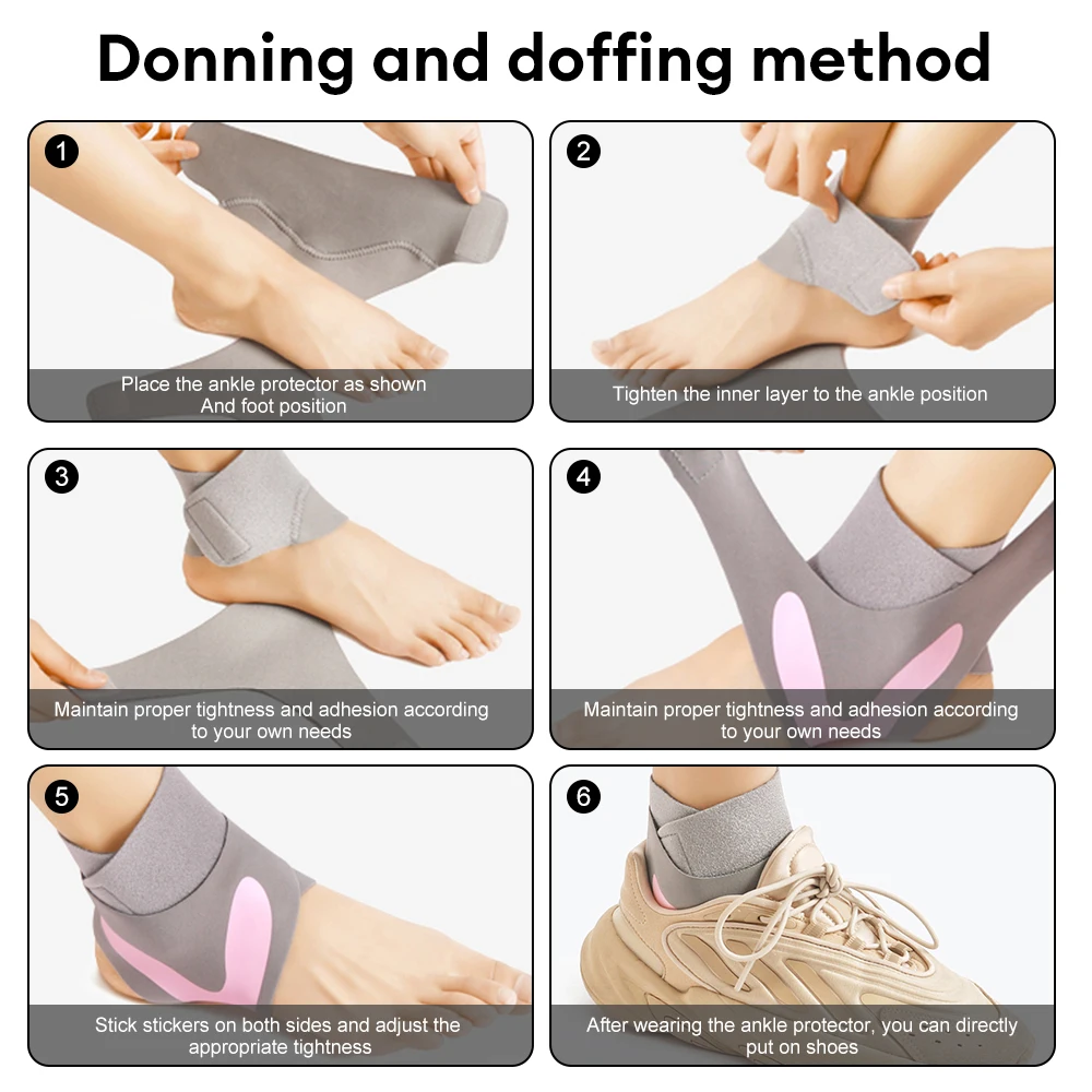 1pc Sports Ankle Brace for Women Men Adjustable Compression Ankle Wrap Support Soft Elastic Breathable Brace Protector Ankle Guard Ankle protective brace for basketball and football