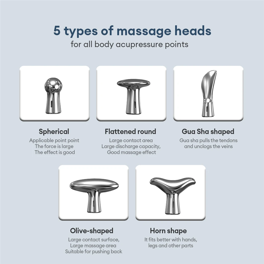 Electric Pulse Acupuncture Pen Neck Leg Face Foot Massager Microcurrent Pulses Massager Pain Relief Meridian Energy Pen Set for Body Relaxation Foot Health