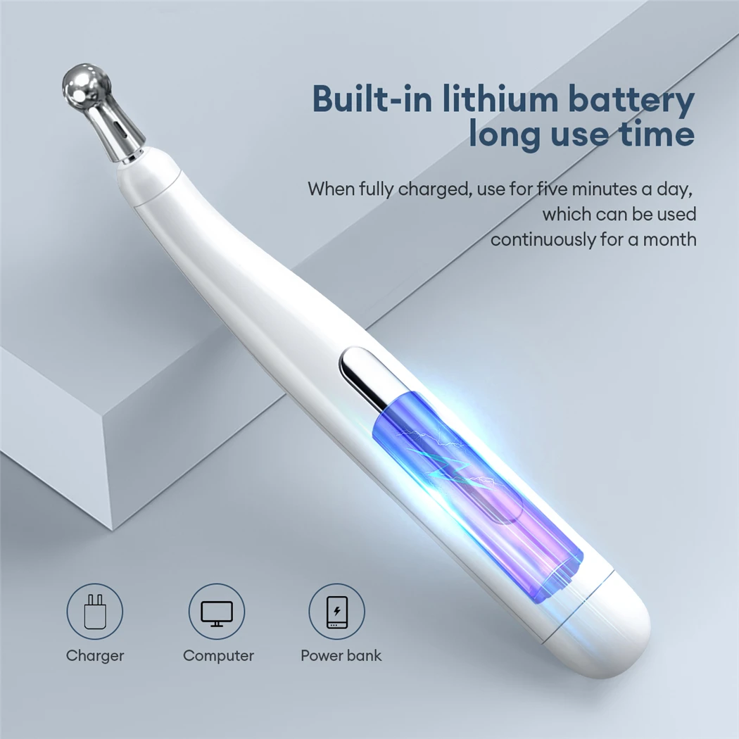 Electric Pulse Acupuncture Pen Neck Leg Face Foot Massager Microcurrent Pulses Massager Pain Relief Meridian Energy Pen Set for Body Relaxation Foot Health