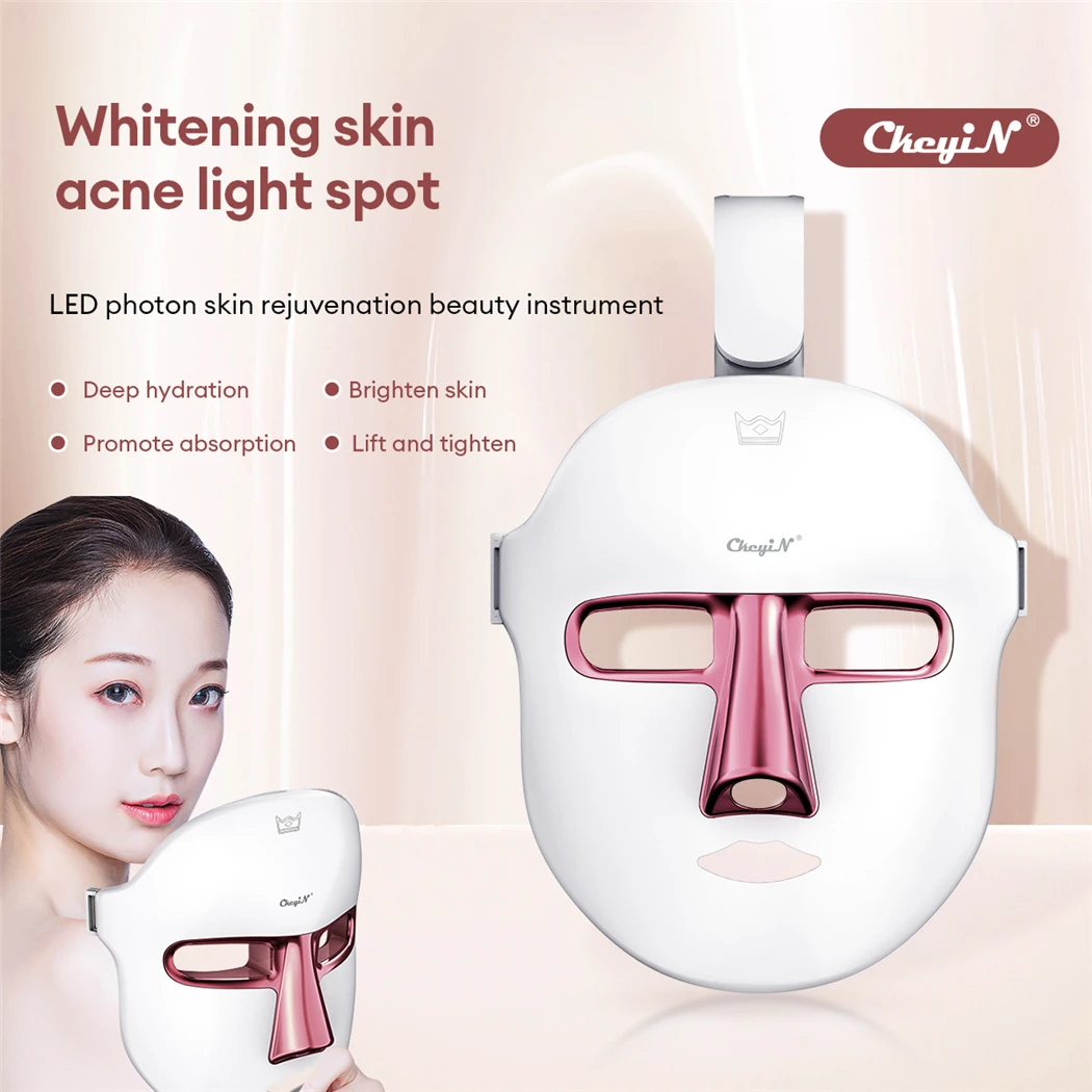7 Colors LED Light Therapy Facial Mask Photon Anti-Aging Anti Wrinkle Rejuvenation Wireless Face Mask Skin Care Beatuy Devices