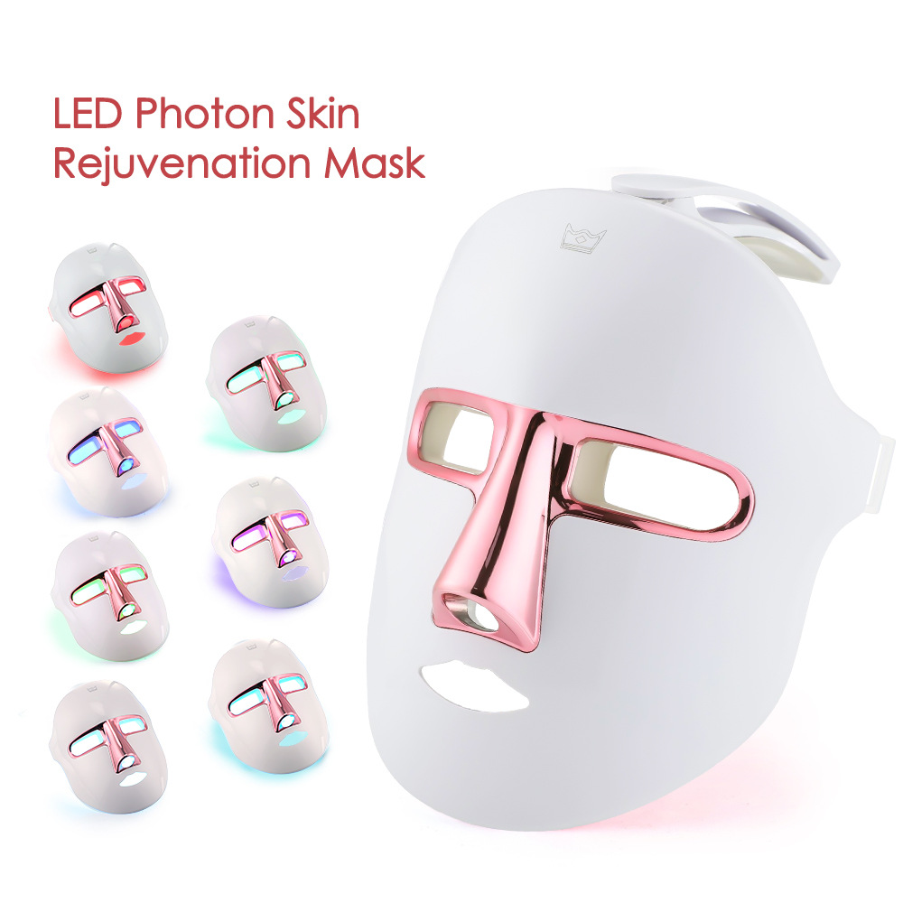 7 Colors LED Light Therapy Facial Mask Photon Anti-Aging Anti Wrinkle Rejuvenation Wireless Face Mask Skin Care Beatuy Devices
