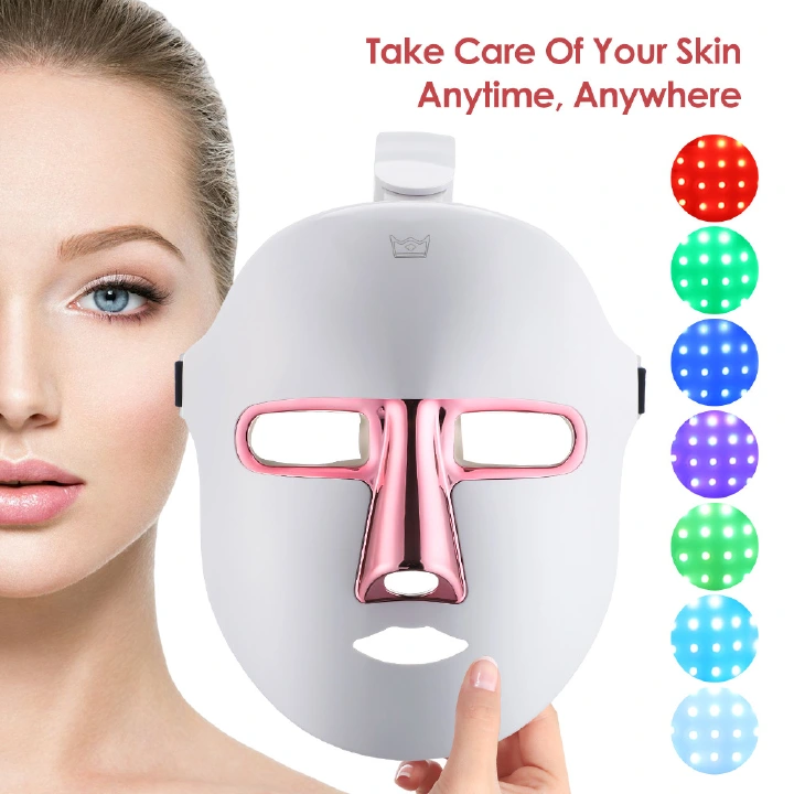 7 Colors LED Light Therapy Facial Mask Photon Anti-Aging Anti Wrinkle Rejuvenation Wireless Face Mask Skin Care Beatuy Devices