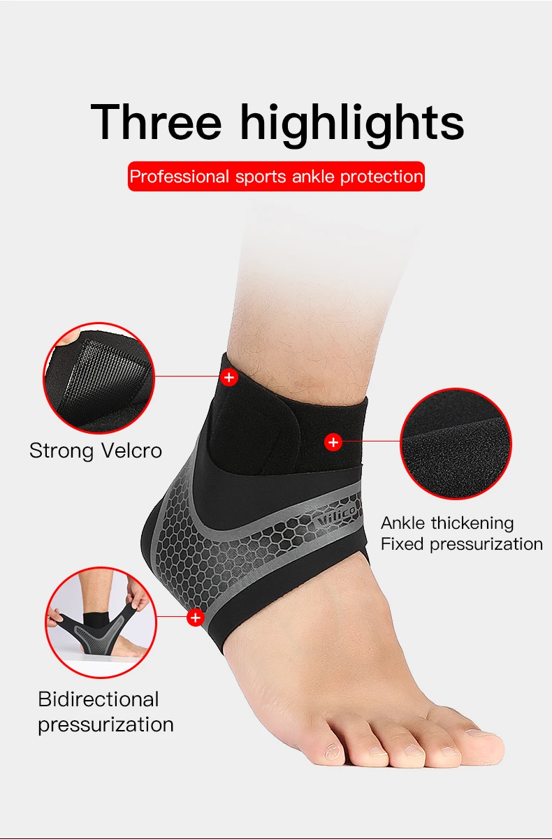 1 Pc Sports Protective Gear Ankle Support Basketball Bandage Ankle Brace Nylon Ankle Compression Support