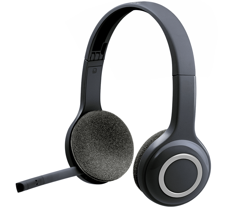 LOGITECH H600 WIRELESS ROTATING FOLDABLE MICROPHONE NOISE REDUCTION HEADSET WITH RECHARGEABLE