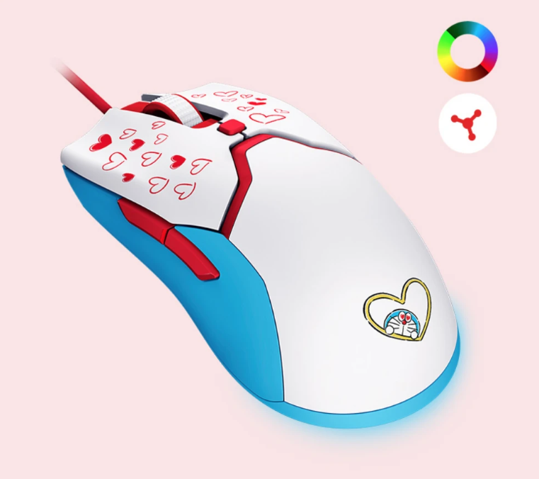RAZER X DORAEMON 50TH ANNIVERSARY LOVE VIPER MINI GAMING MOUSE WITH MOUSEPAD