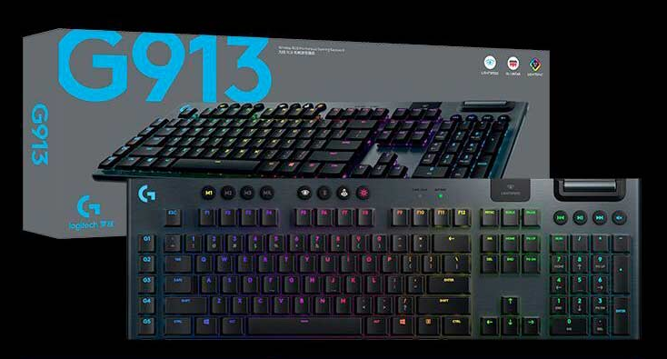 LOGITECH G913 MECHANICAL KEYBOARD WIRELESS BLUETOOTH DUAL-MODE GAMING  KEYBOARD