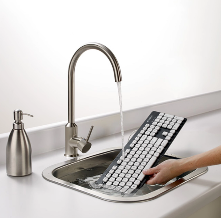 LOGITECH K310 USB WASHABLE WIRED WATERPROOF KEYBOARD FOR PC LAPTOP COMPUTER KEYBOARD