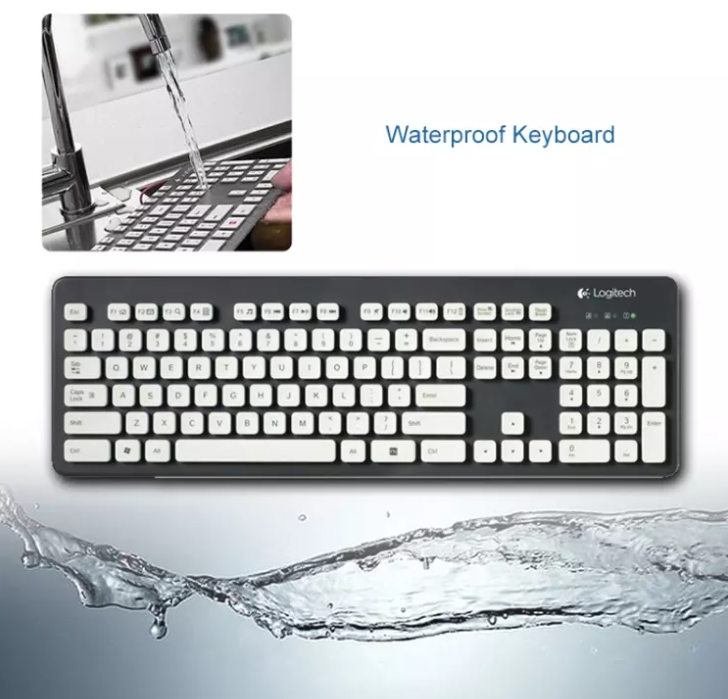 LOGITECH K310 USB WASHABLE WIRED WATERPROOF KEYBOARD FOR PC LAPTOP COMPUTER KEYBOARD