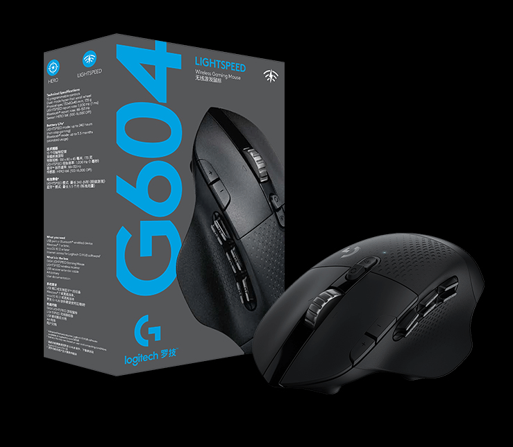 LOGITECH G604 LIGHTSPEED WIRELESS GAMING MOUSE 15 PROGRAMMABLE BUTTONS BLUETOOTH