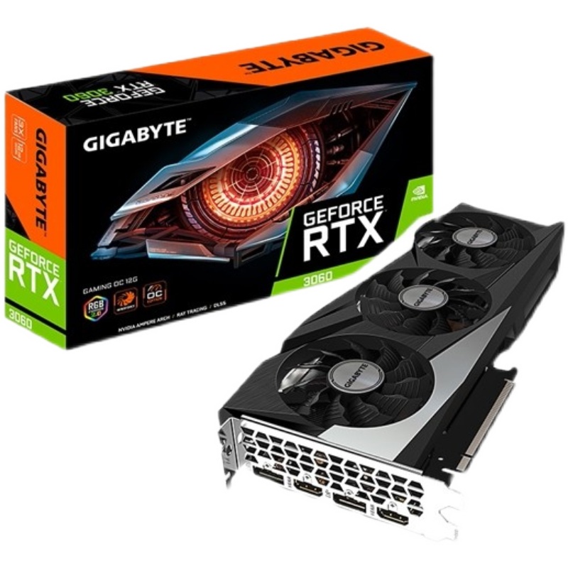 GIGABYTE NVIDIA RTX 3060 GAMING OC 12G GRAPHICS CARD FOR GAMING WITH GDDR6 192-BIT MEMORY SUPPORT
