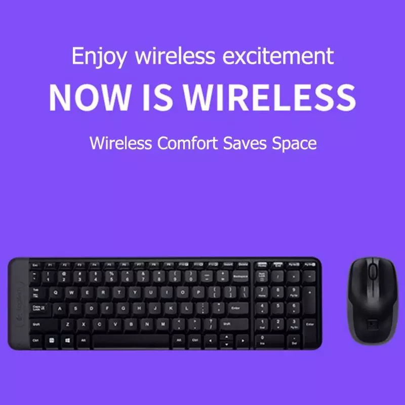 LOGITECH MK220 WIRELESS MOUSE KEYBOARD BRAND COMPUTER COMPONENTS MICE KEYBOARDS PERIPHERALS USB GAME