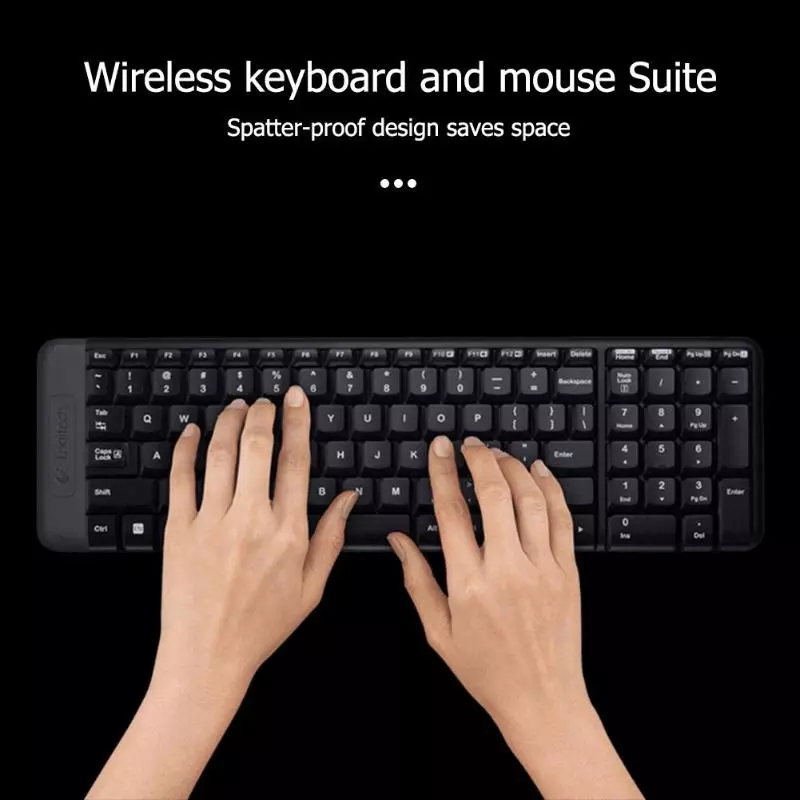 LOGITECH MK220 WIRELESS MOUSE KEYBOARD BRAND COMPUTER COMPONENTS MICE KEYBOARDS PERIPHERALS USB GAME
