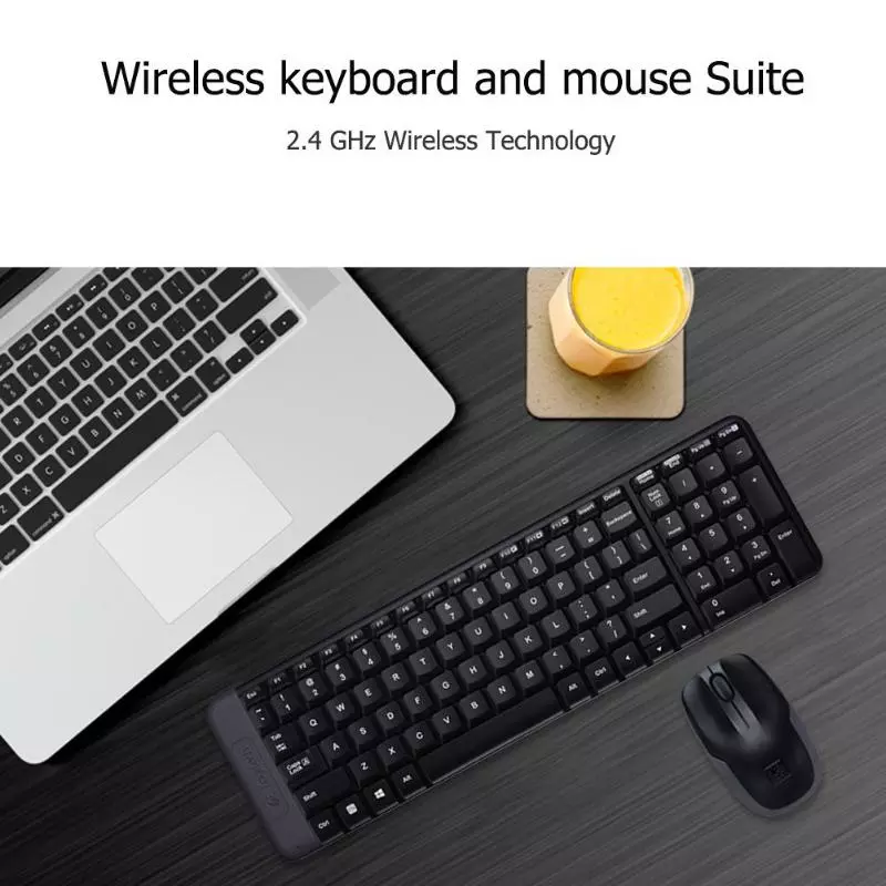 LOGITECH MK220 WIRELESS MOUSE KEYBOARD BRAND COMPUTER COMPONENTS MICE KEYBOARDS PERIPHERALS USB GAME