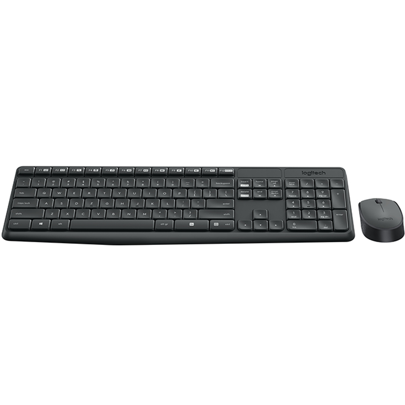 LOGITECH MK235 LOGITECH MK235 BLACK WIRELESS 2.4G RECEIVER WIRELESS OFFICE KEYBOARD COMBO