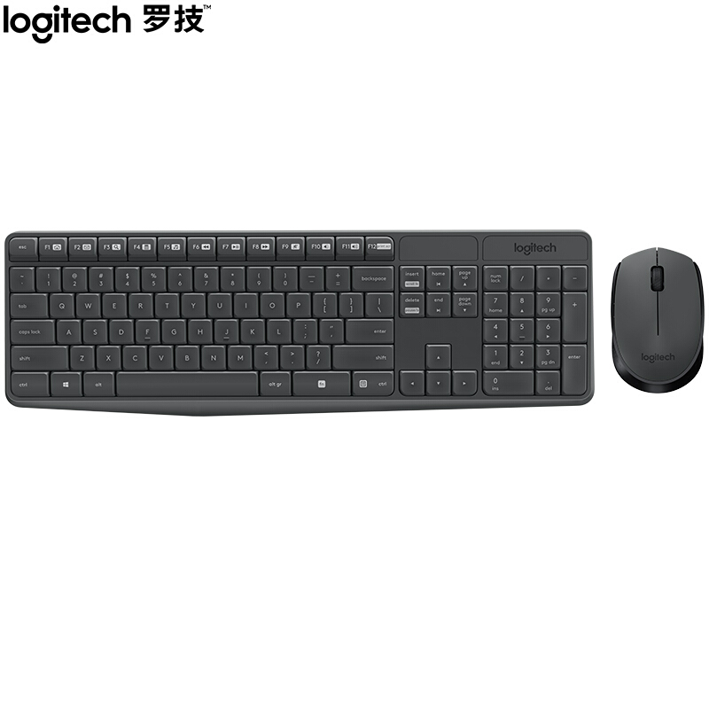 LOGITECH MK235 LOGITECH MK235 BLACK WIRELESS 2.4G RECEIVER WIRELESS OFFICE KEYBOARD COMBO