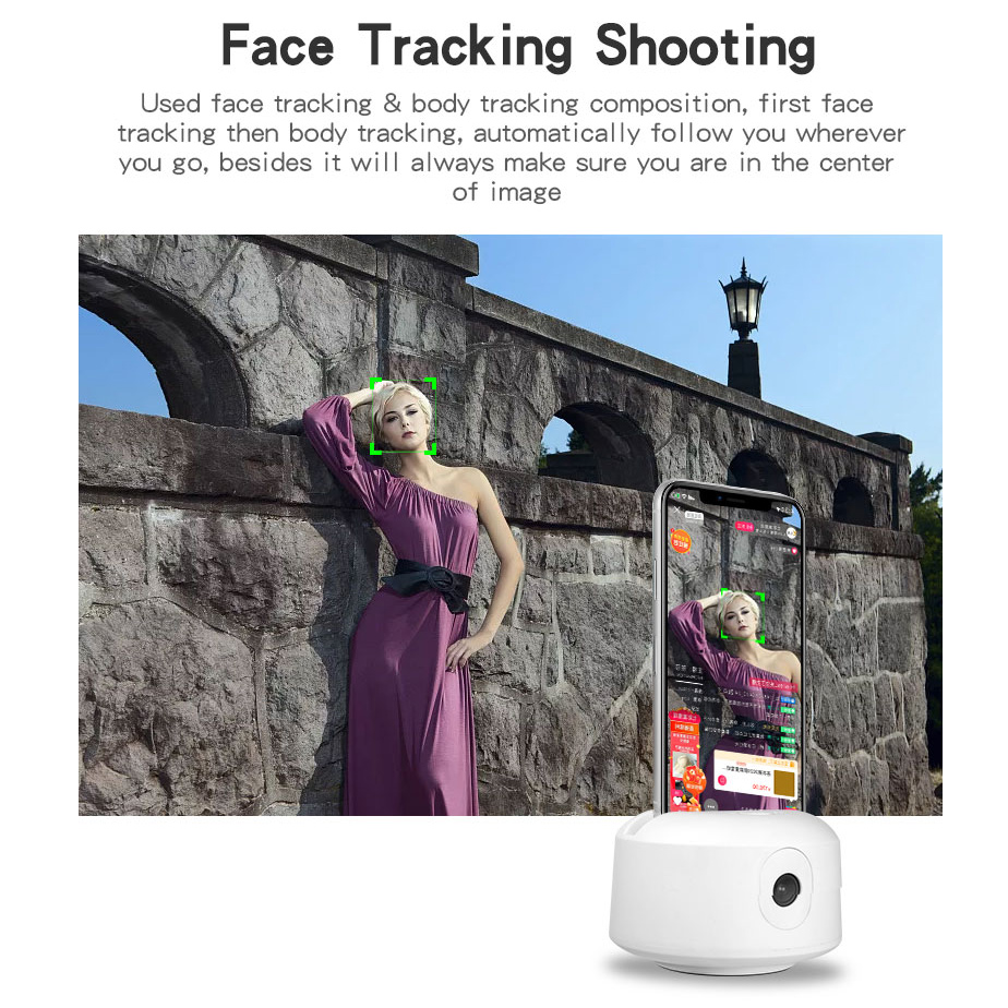 POWER SAVING SIMPLE OPERATION NEW PRODUCT OBJECT TRUCKING HOLDER FACIAL TRACKING PHOTO VIDEO