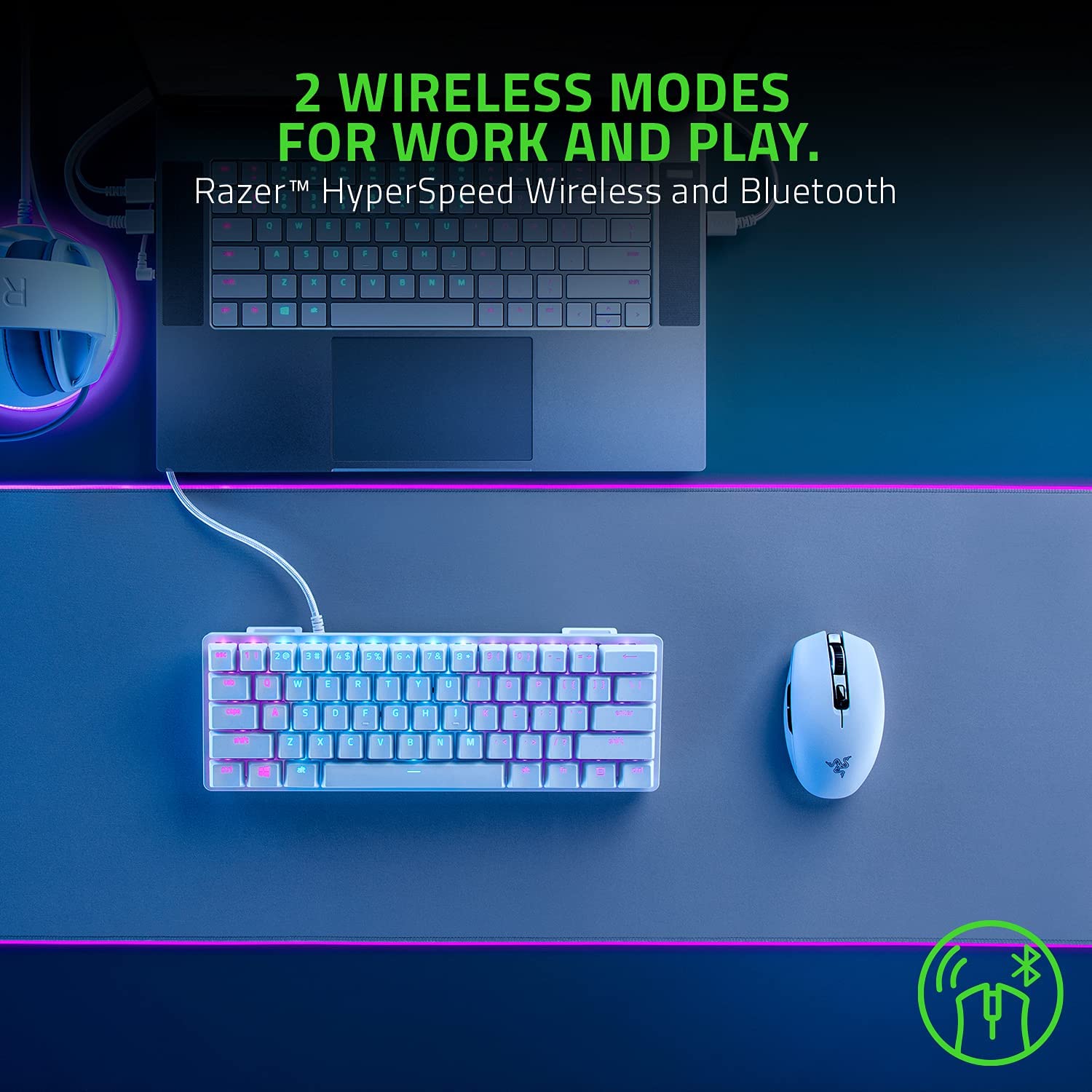 Razer Orochi V2 Mobile Wireless Gaming Mouse: Ultra Lightweight - 2 Wireless Modes - Up to 950hrs