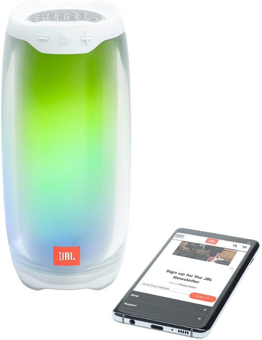 JBL Pulse 4 - Portable Bluetooth Speaker with 360 degrees LED lights, powerful sound and deep bass