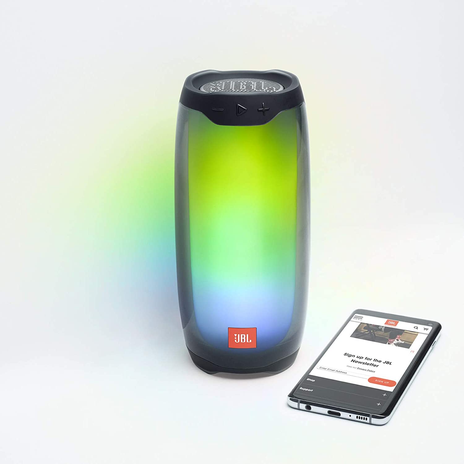 JBL Pulse 4 - Portable Bluetooth Speaker with 360 degrees LED lights, powerful sound and deep bass