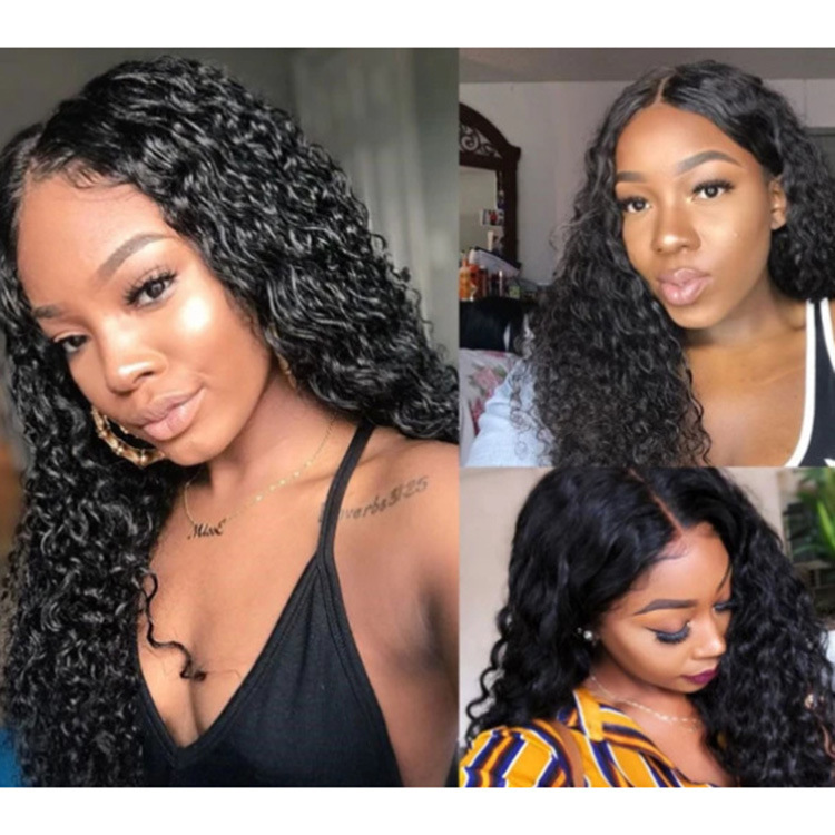 Lady Hairpiece Long Curly Black Hair Matte  high temperature silk curl chemical fiber wig 26inch