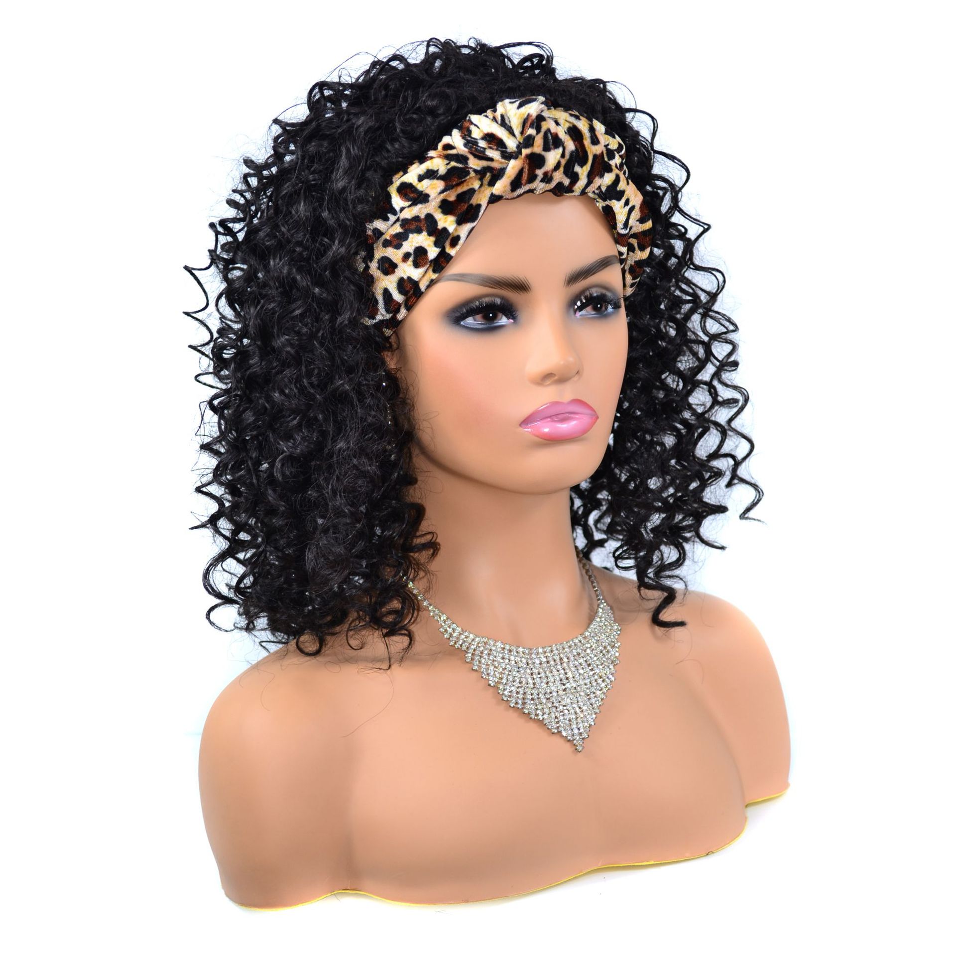 Synthetic Wig With Bang Water Wave Blonde Ombre Wigs For Woman Heat Resistant Fiber Natural Wavy Wig