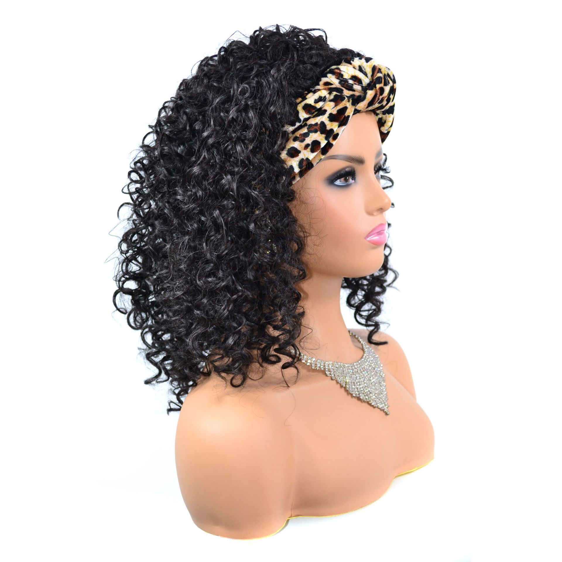 Synthetic Wig With Bang Water Wave Blonde Ombre Wigs For Woman Heat Resistant Fiber Natural Wavy Wig