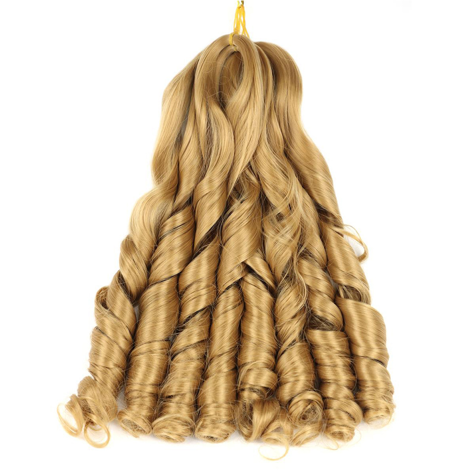 Women&apos;s wig long hair curly hair wavy African braid fashion new multicolor 20 inches