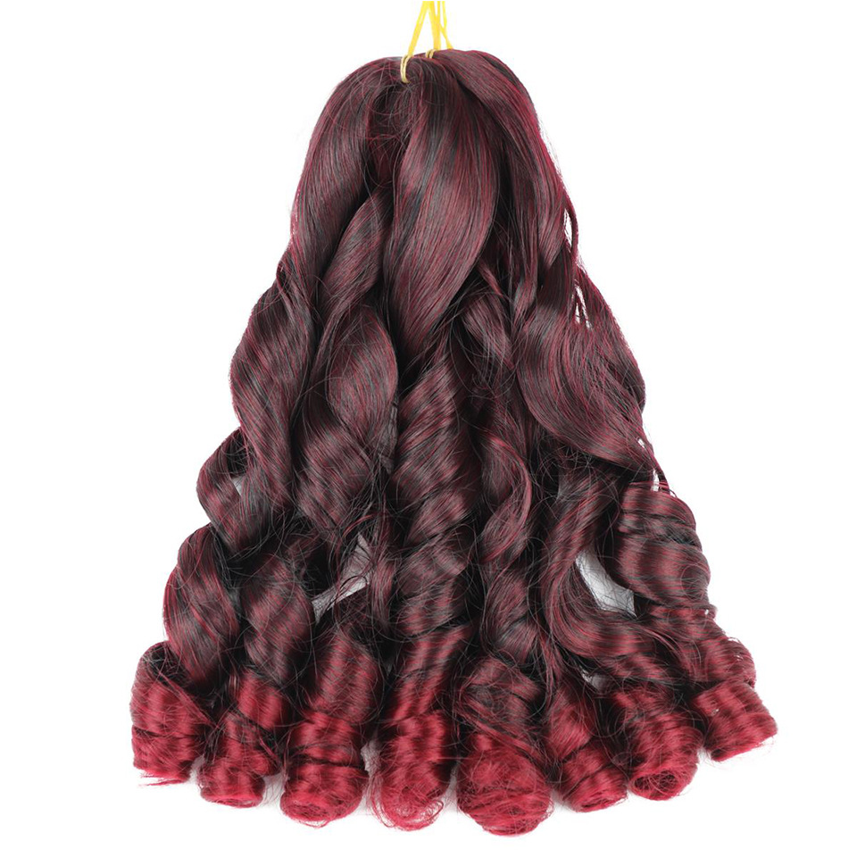 Women&apos;s wig long hair curly hair wavy African braid fashion new multicolor 20 inches