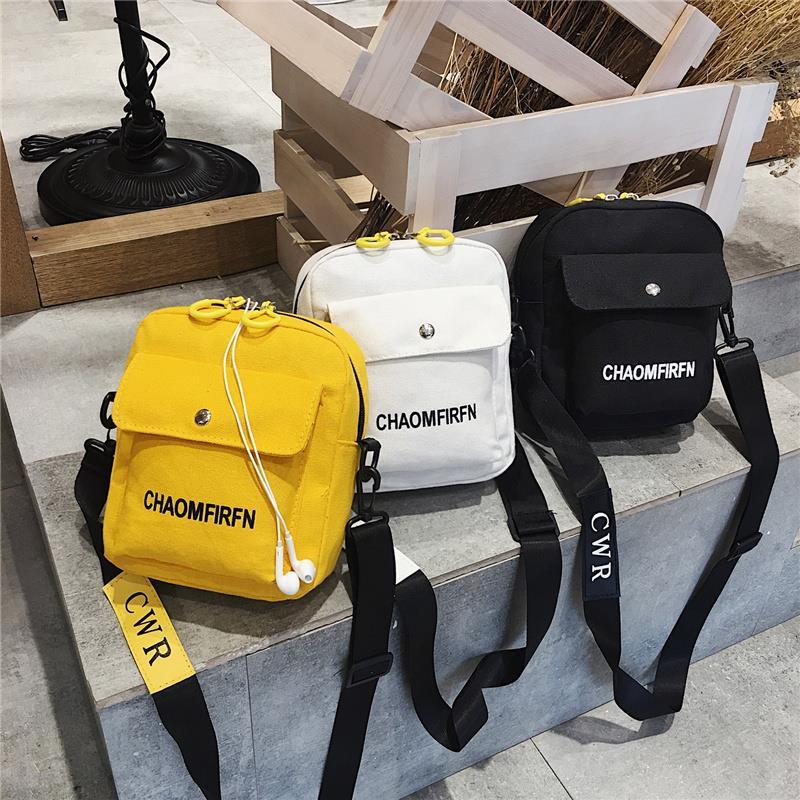 Women Bag Shoulder Chest bag Cute Wallet Multifunction Mobile Phone Canvas Small Coin Purse Crossbag