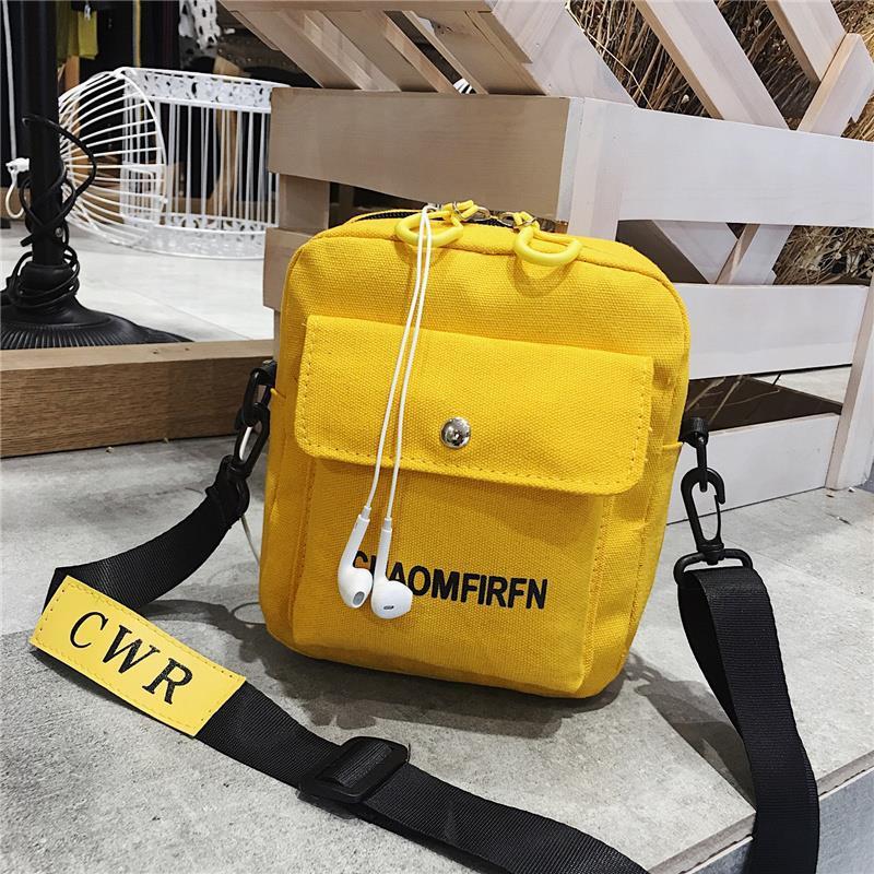 Women Bag Shoulder Chest bag Cute Wallet Multifunction Mobile Phone Canvas Small Coin Purse Crossbag