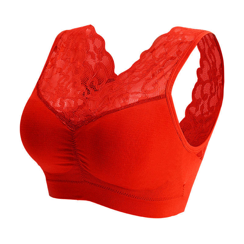 Women Plus Size Seamless Bra Breathable Underwear Wireless Beauty Back Pad Push Up Lingerie Push