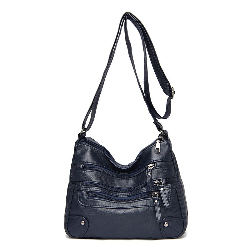 High Quality Women&apos;s Soft Leather Shoulder Bags Multi-Layer Classic Crossbody Bag Luxury Capacity soft leather fashion versatile atmosphere Single Shoulder Messenger Bag