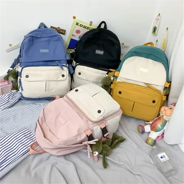 3pcs/set Teenagers girls backpacks Lightweight children school bags Ipad  orthopedics schoolbags Women School canvas Backpack