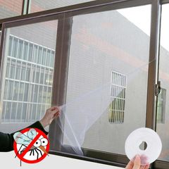 Self-adhesive Anti-mosquito Net With 3pcs Fix Nets Insect Prevent Mosquito Door Mesh Net Protector White 1.5*2m