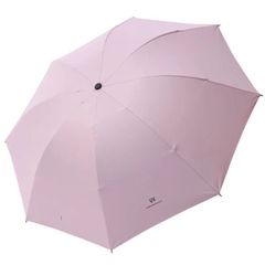 Single Wind Resistant Folding Umbrella Open automatically Sun-proof Umbrellas For Women Men Pink