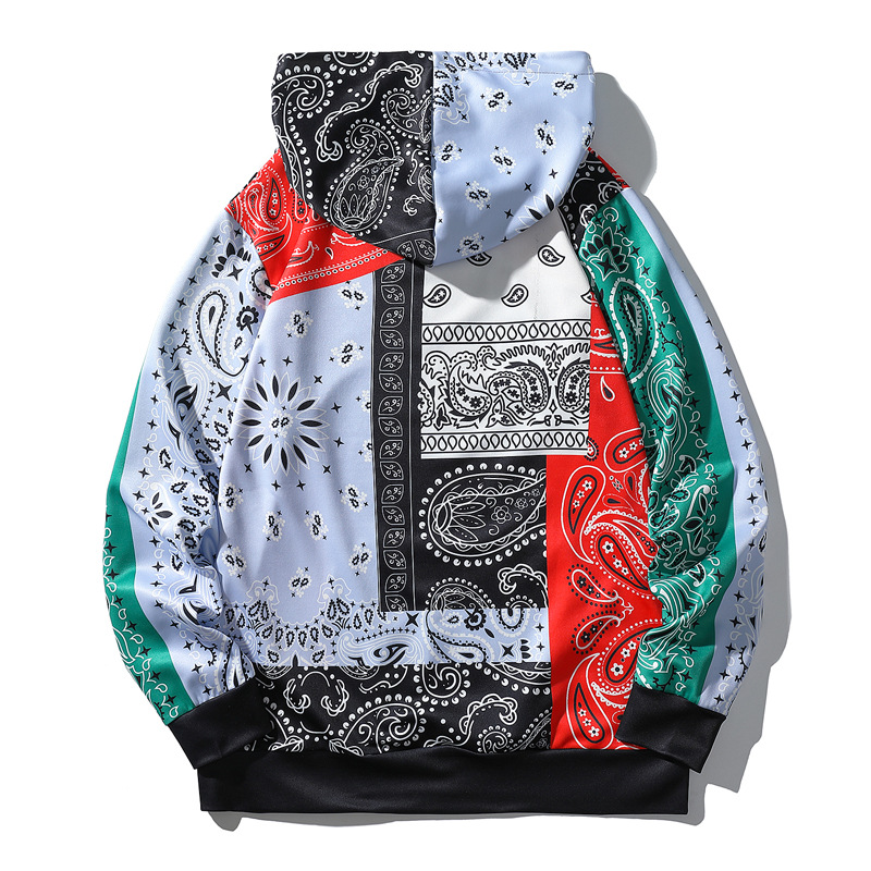 Autumn and winter new loose men&apos;s sweater tide brand hip-hop street straight shoulder sleeves hoodie