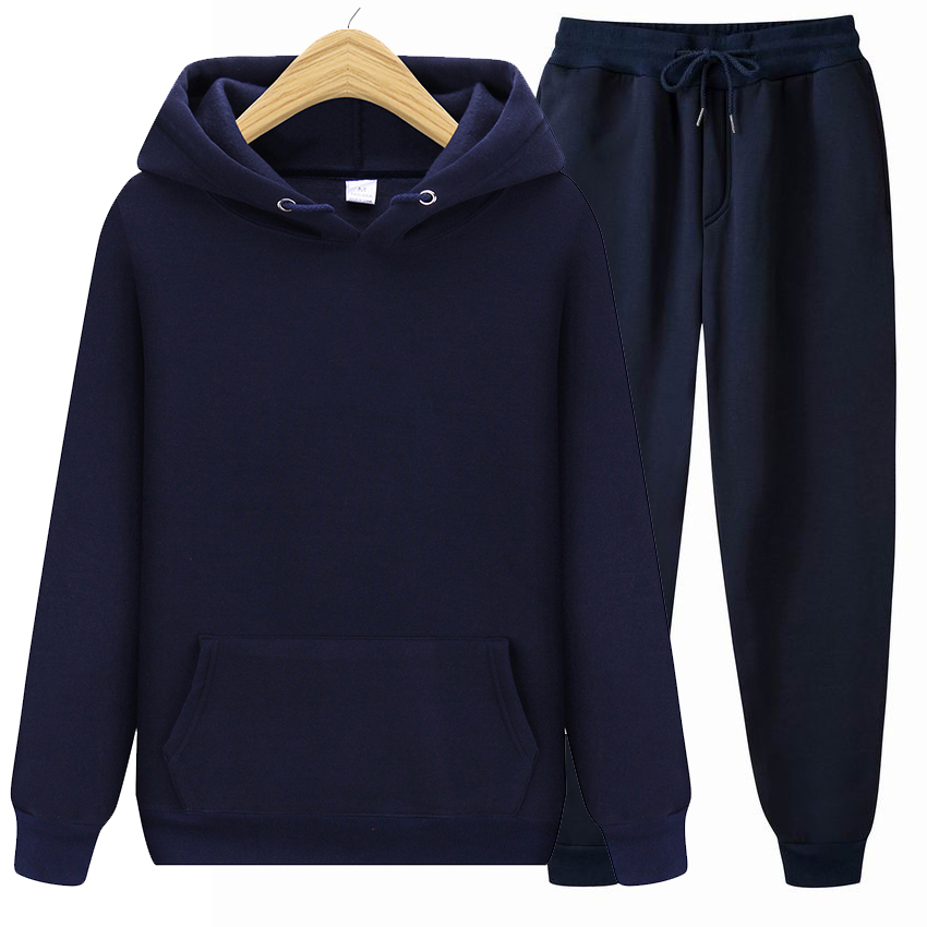 Men&apos;s Sets Hoodies Pants Sweatshirt Sweatpants Fashion Slim Fit Hoodie Hip Hop Pullover