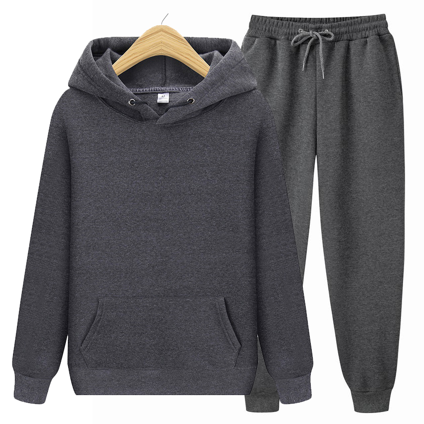 Men&apos;s Sets Hoodies Pants Sweatshirt Sweatpants Fashion Slim Fit Hoodie Hip Hop Pullover