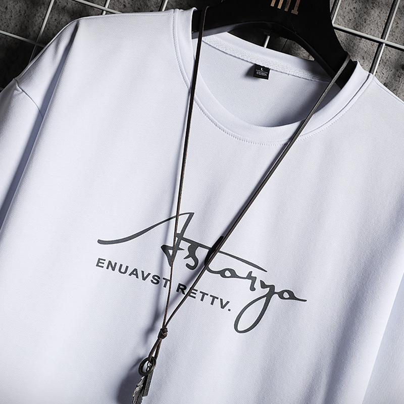 Men&apos;s T-shirt + Shorts Set Summer Breathable Casual Set Fashion Harajuku Printed Sport Suit