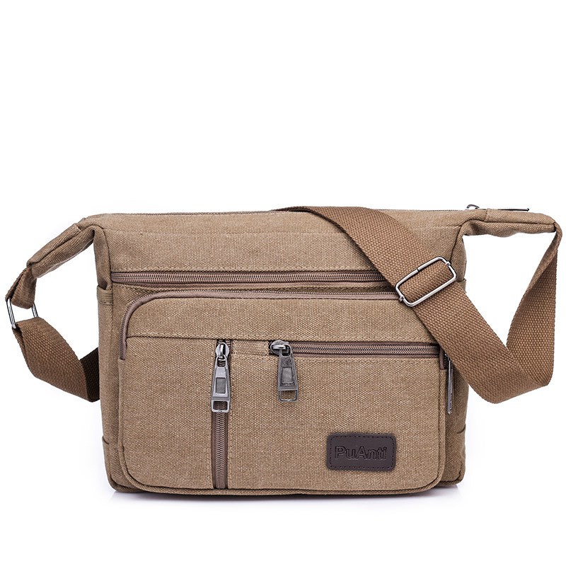 Men Canvas Shoulder Bags Casual Tote Travel Men's Crossbody Bag Messenger Bags Fashion Handbag