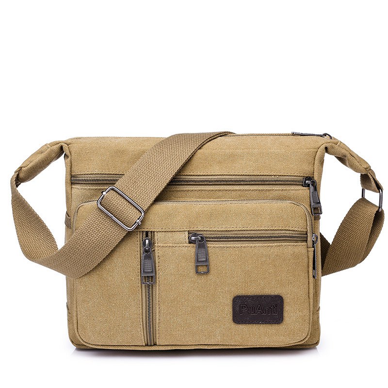 Men Canvas Shoulder Bags Casual Tote Travel Men's Crossbody Bag Messenger Bags Fashion Handbag