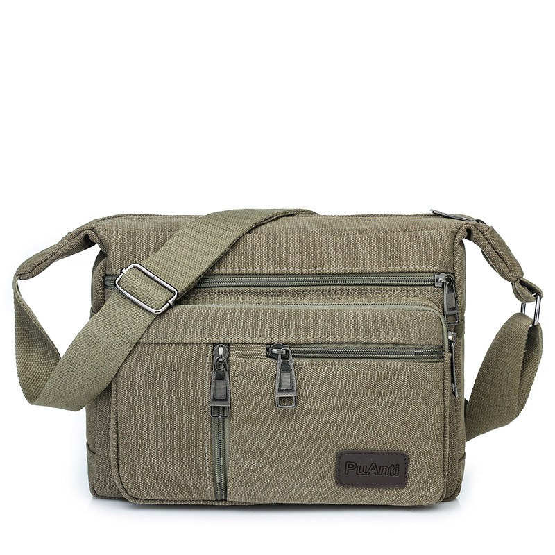 Men Canvas Shoulder Bags Casual Tote Travel Men's Crossbody Bag Messenger Bags Fashion Handbag