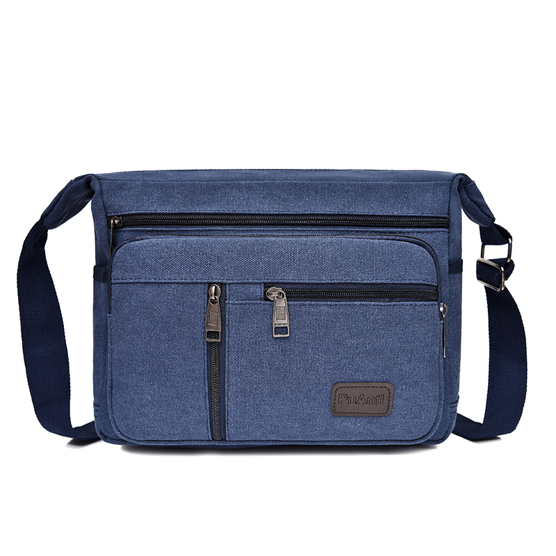 Men Canvas Shoulder Bags Casual Tote Travel Men's Crossbody Bag Messenger Bags Fashion Handbag