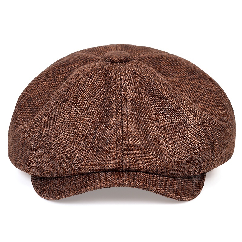 men&apos;s casual newsboy hat retro beret hat wild casual hats unisex wild octagonal cap