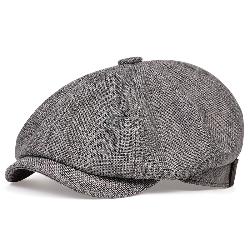 men&apos;s casual newsboy hat retro beret hat wild casual hats unisex wild octagonal cap