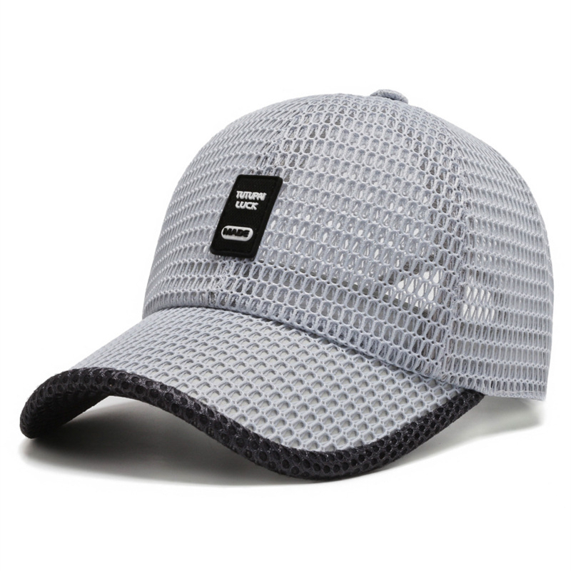 Men&apos;s Mesh Baseball Cap Breathable Summer Caps Dad Hat Outdoor Fishing Hats Trucker Cap