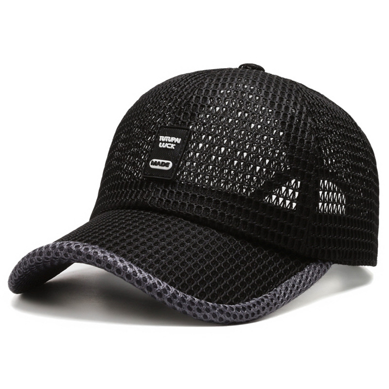 Men&apos;s Mesh Baseball Cap Breathable Summer Caps Dad Hat Outdoor Fishing Hats Trucker Cap